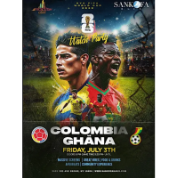 Ghana vs. Colombia FIFA World Cup Watch Party at Sankofa Haus