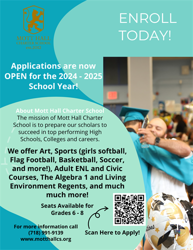 Apply Today!www.motthallcs.org