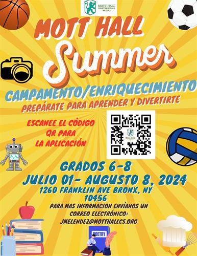 Mott Hall Summer Program Spanish