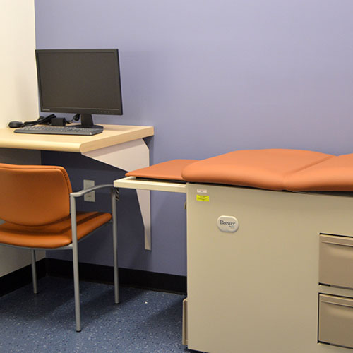 All exam rooms are connected to our electronic medical records system