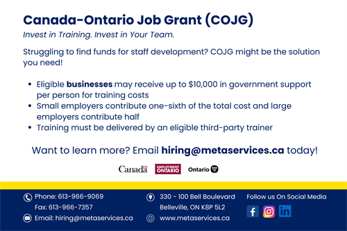Canada Ontario Job Grant