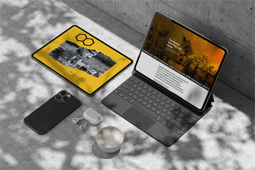Brand identity for operation bee strong, a local NFP concept helping trauma afflicted service professionals re-ignite purpose into their lives.