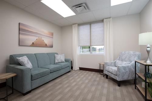 A soothing environment that provides comfort and care.