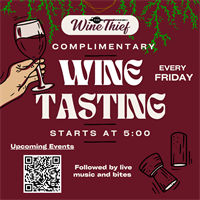 Complimentary Wine Tasting