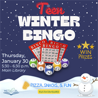 Teen Winter Bingo