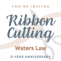 Ribbon Cutting: Waters Law