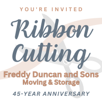 Ribbon Cutting: Freddy Duncan and Sons Moving & Storage