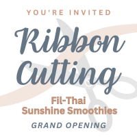 Ribbon Cutting: Fil-Thai Sunshine Smoothies