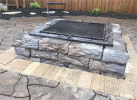 Fire pit and flag stone patio 