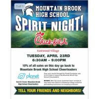 MBHS Cheer Chick fil A Spirit Night
