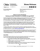 Warren County Residents Heating and Water Assistance is available through HEAP