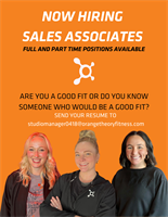 Orangetheory Fitness - Now Hiring Sales Assocaites