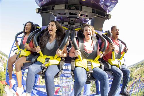 Take a ride on Banshee, one of our 15 rollercoasters!