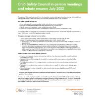 2022 BWC Safety Council Meeting Fact Sheet