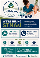Now hiring FT STNA's  OPEN INTERVIEWS