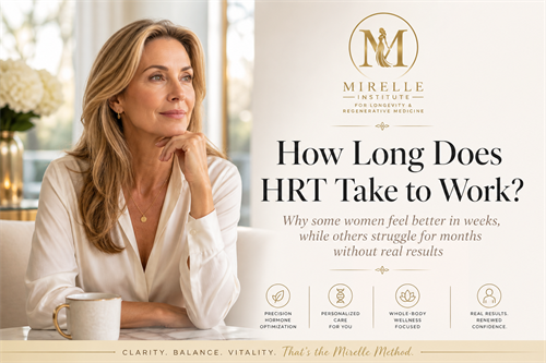 The Biological Timeline: The journey of Hormone Replacement Therapy (HRT) isn't overnight, it's a biological symphony. While some notice shifts in sleep and energy within weeks, metabolic and cognitive optimization often take 3-6 months of precision adjustments.  Catch the latest episode of our podcast https://www.youtube.com/watch?v=VywcH-695FA where we decode the HRT timeline, or read the full breakdown on the Mirelle Institute Blog.