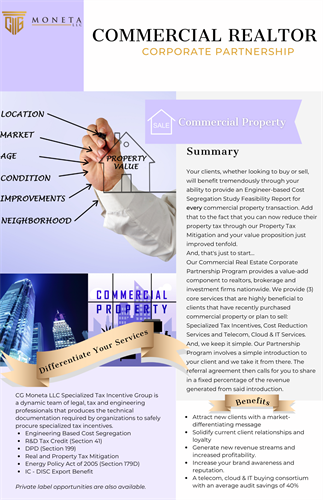 Commercial Realtor Corporate Partnership Program Commercial Realtor Corporate Partnership Program