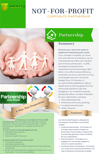 Nonprofit Corporate Partnership Program Nonprofit Corporate Partnership Program