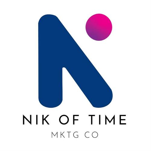 Nik of Time Mktg Co Logo WE CREATED