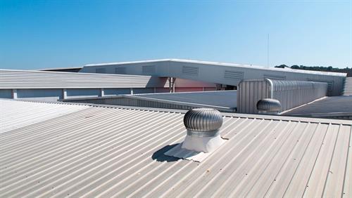 Commercial metal roof