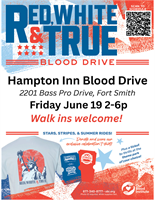 News Release: 6/15/2026 Red, White & True Blood Drive