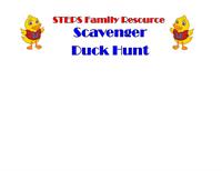 STEPS Family Resource Center Scavenger Duck Hunt
