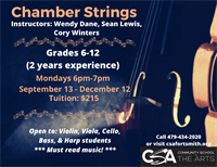 Chamber Strings Ensemble (grades 6-12)