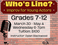 Who's Line? - Improv for Young Actors(grades 7-12)