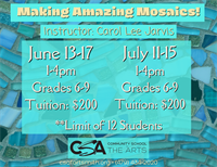 Community School of the Arts: Making Amazing Mosaics