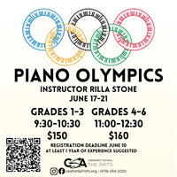 CSA: Piano Olympics Piano Camp Grades 1-3