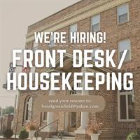 Front Desk / Housekeeping Help