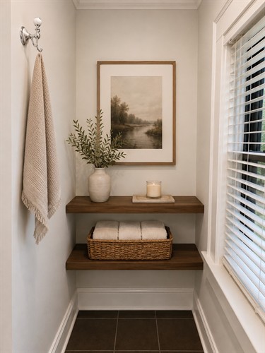 bathroom nook