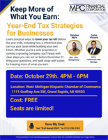 Keep More of What You Earn: Year-End Tax Strategies for Businesses