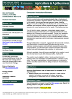 MSU Extension Consumer Horticulture Educator