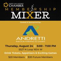 2023 Membership Mixer Hosted by Andretti Indoor Karting & Games