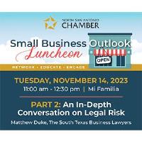 North SA Chamber Small Business Outlook Luncheon - November 2023