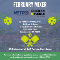 2025 Membership Mixer Hosted by Chicken N Pickle