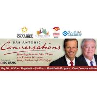2015 May San Antonio Conversations: Senator John Thune and Haley Barbour, former governor of Mississippi