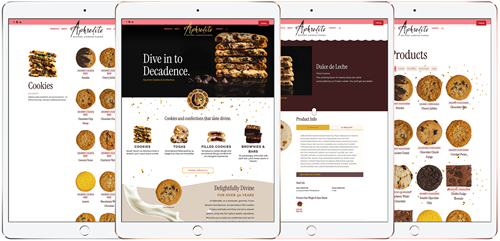 Website Design & Development for Aphrodite Divine Confections