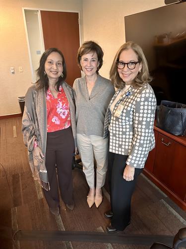 Dr. Amy Lang, Co-founder of ThriveWell (center), Dr. Glady Rodriguez and Dr. Amita Patnaik all with the START Center For Cancer Care.