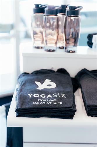 YogaSix Stone Oak tshirts