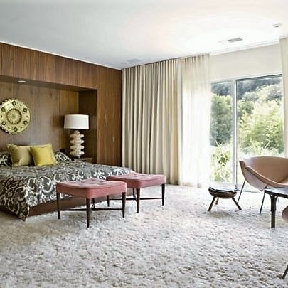 Mid Century Modern with Vertical Shades
