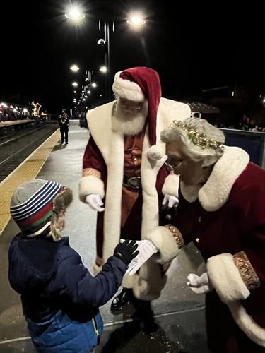 Santa by Train