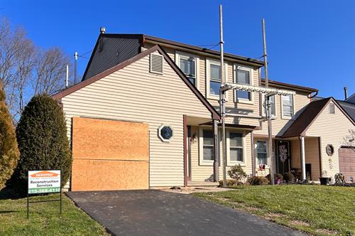 Getting ready to re-build after a vehicle drove into a residential home.