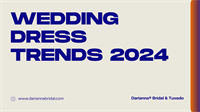 News Release: What are Brides Wearing in 2024?