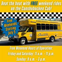 Free Weekend Rides on the Conshohocken Cab!
