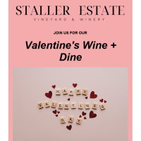 Valentine's Day Wine & Dine at Staller Estate Winery