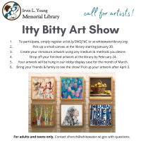 Itty Bitty Art Show (Canvas Pickup & Creation)