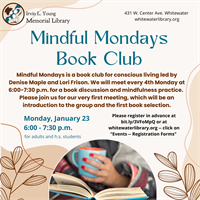 Mindful Mondays Book Club Information Night