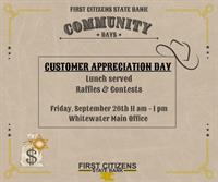 First Citizens State Bank Customer Appreciation Day